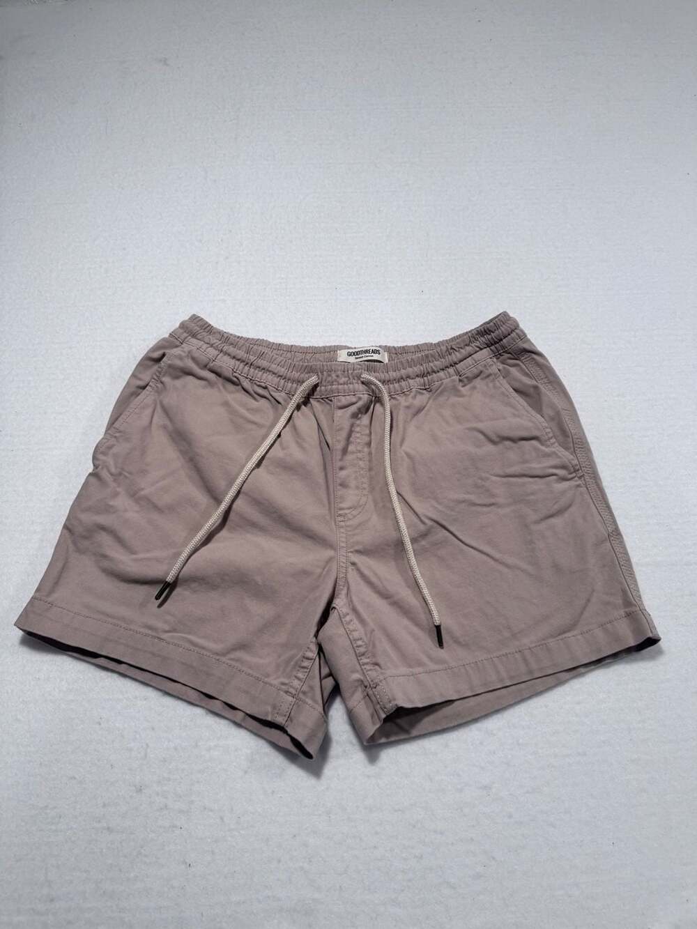 Goodthreads Men’s Canvas Drawstring Pull-On Shorts Size Medium Casual